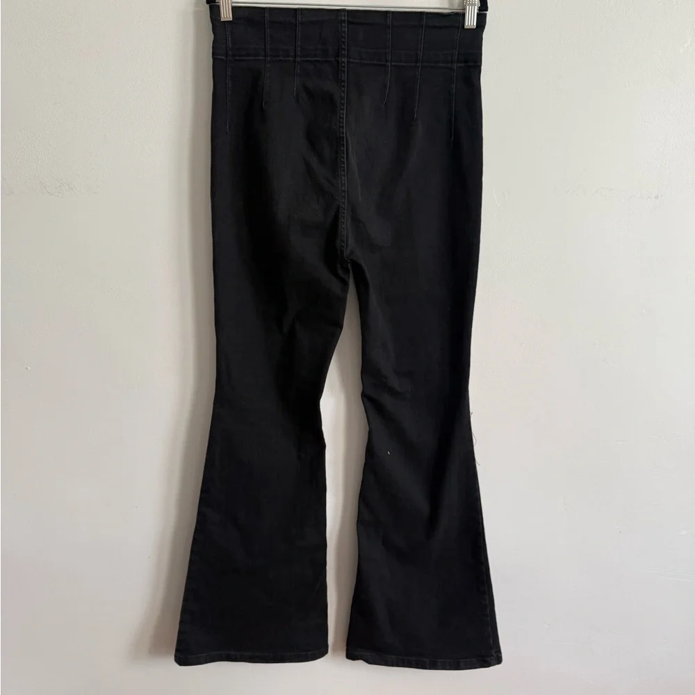 We The Free by Free People High-Rise Black Flare Jeans – Size 31